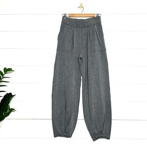 Sage + Stone Grey Knit Harem Balloon Style Joggers Size Medium